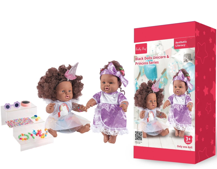 12INCH BLACK DOLLS UNICORN & PRINCESS SERIES