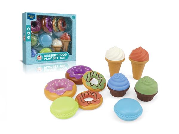 GOURMET PLAY DESSERT FOOD PLAY SET,10PCS